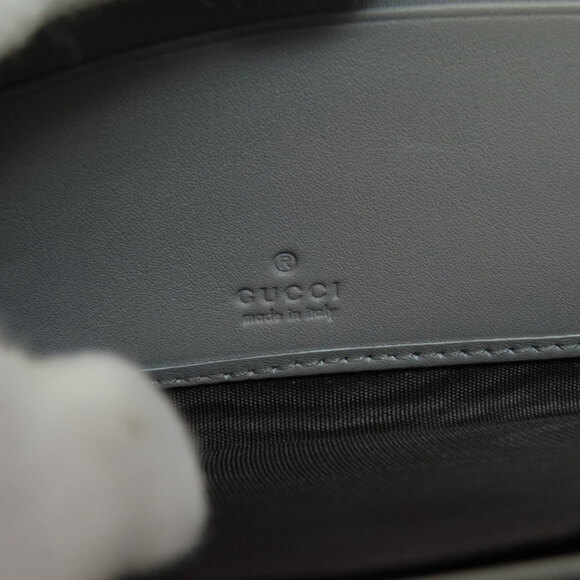GUCCI Gray Leather Bamboo Wallet - Picture 6 of 11